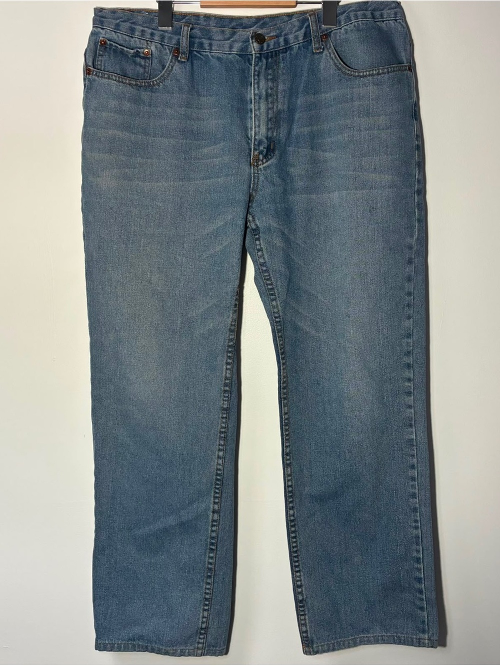 Vintage 90s Levi's 501 Made in USA Straight Leg Jeans W36 L32 Medium Wash
